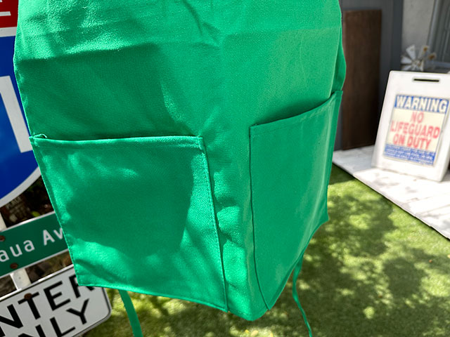 7UP　セブンアップ　エプロン　（グリーン）　アメリカン雑貨　アメリカ雑貨　グッズ