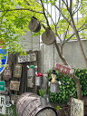 アンティーク 滑車プランター (Sサイズ+Lサイズの2個セット) アメリカン雑貨 アメリカ雑貨 グッズ ガーデニング 庭 おしゃれ 海外風 外国風