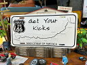 ルート66 ライセンスプレート (Get Your Kicks) アメリカン雑貨 アメリカ雑貨 グッズ