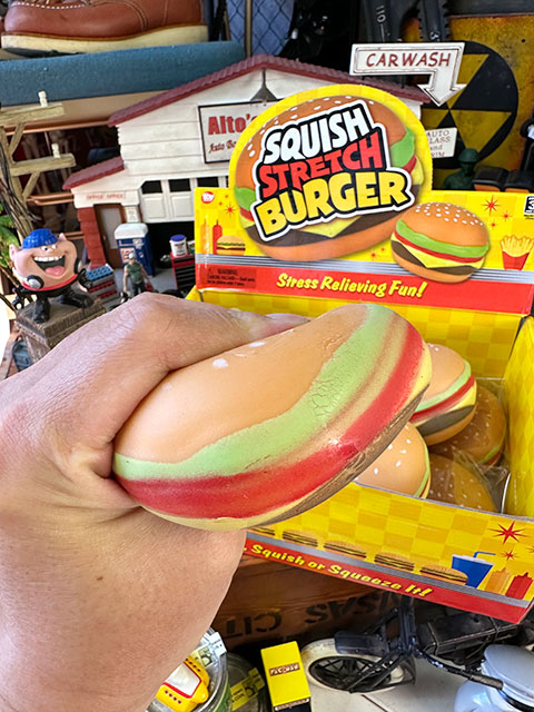 スクイーズ　ストレッチ　ハンバーガー　単品　ストレスボール　アメリカン雑貨　アメリカ雑貨　グッズ candytower-10052320 アメリカ雑貨通販キャンディタワー サンプル画像2