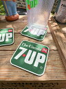 7UP セブンアップ ラバーコースター (グリーン/TYPE1) 単品 アメリカン雑貨 アメリカ雑貨 グッズ
