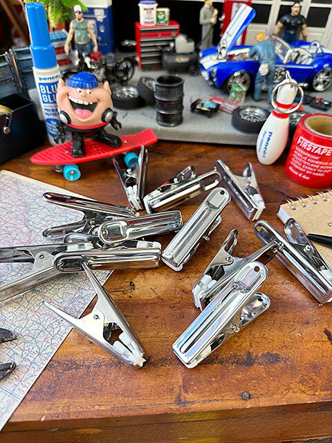 ステンレスピンチ　12個入り　洗濯ばさみ　（滑り止め付きタイプ）　アメリカン雑貨　アメリカ雑貨　グ..