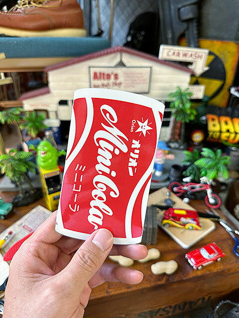 昭和レトロ　駄菓子　ステッカー　オリオン　ミニコーラ　ラムネ　（Lサイズ）