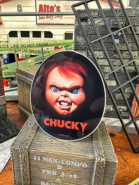 映画 チャイルドプレイ チャッキー ダイカットビニールステッカー （フェイス/007） アメリカン雑貨 アメリカ雑貨 グッズ