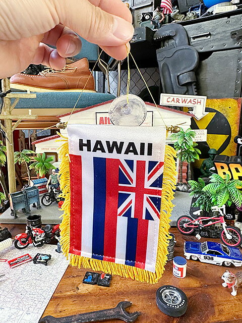ハワイ州旗　ミニサイズ　バナー　ミニフラッグ