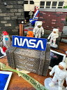 NASA　オフィシャルステッカー　（ボックスロゴ/ブルー）