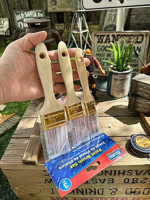 USペイントブラシ　ナイロン刷毛　（3本セット）　アメリカン雑貨　アメリカ雑貨　グッズ