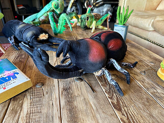 リアル昆虫ぬいぐるみ　カブトムシ　40cm　アメリカン雑貨　アメリカ雑貨　グッズ