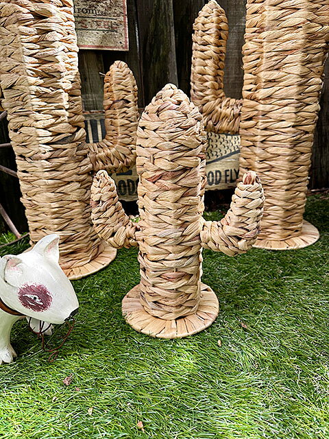 ヒヤシンス　カクタス　オーナメント　オブジェ　（Sサイズ）　高さ34cm　単品　アメリカン雑貨　アメリカ雑貨　ウエスタングッズ　ウエスタン雑貨　ウェスタン