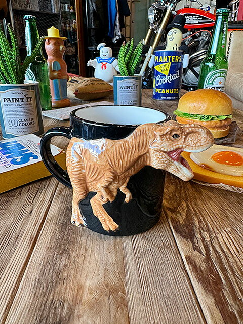 映画 ジュラシックワールド Tレックス 半立体 マグカップ 300ml アメリカン雑貨 アメリカ雑貨 グッズ