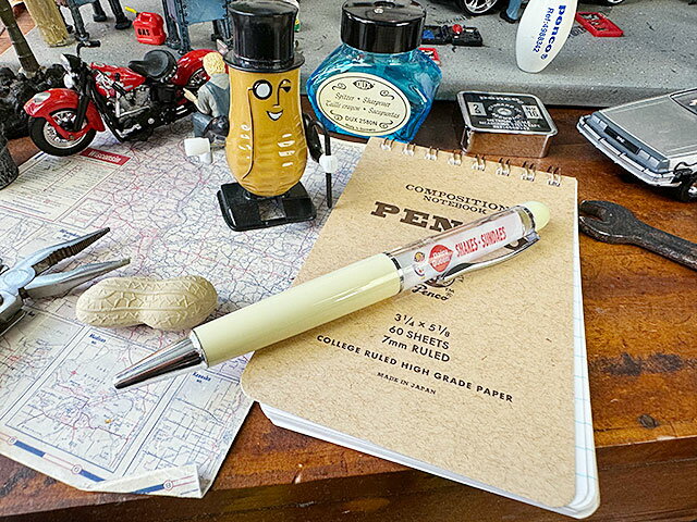 動くボールペン! オールドアドバタイジング フローティングペン (デイリークイーン) アメリカン雑貨 アメリカ雑貨 グッズ