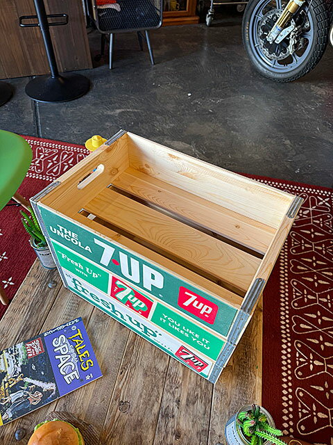 7UP　セブンアップ　ウッドクレート　ソーダ木箱　（3個セット）　アメリカン雑貨　アメリカ雑貨　グッズ 2