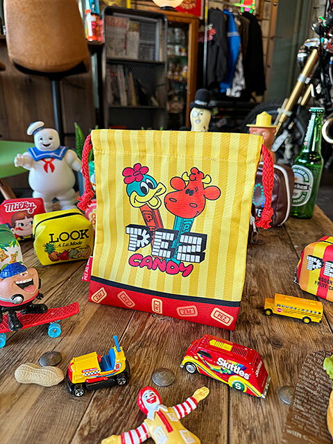 駄菓子屋シリーズ　お菓子のキンチャク袋　（PEZ　ペッツ）　オフィシャルグッズ　...