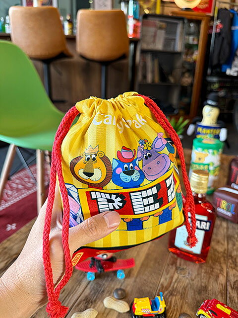 駄菓子屋シリーズ　お菓子のキンチャク袋　（PEZ　ペッツ）　オフィシャルグッズ　...