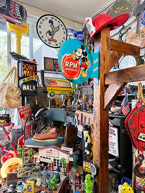 RPMオイル　クラシックミッキー　サイド看板　両面プリント　フランジメタルサイン...