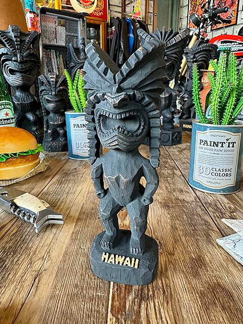 樂天商城 - ハパウッド　ハワイアン　ティキ　Sサイズ　（クー/戦いの神）　アメリカン雑貨　アメリカ雑貨　ハワイアン雑貨　ハワイ雑貨　ハワイグッズ　ハワイアングッズ　おしゃれ　ショップインテリア
