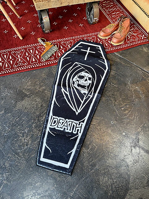 グリムリーパー コッフィン ルームマット 死神 棺桶 アメリカン雑貨 アメリカ雑貨 グッズ