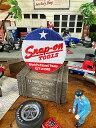 スナップオン ロゴワッペン (トリコロール) アメリカン雑貨 アメリカ雑貨 ガレージ雑貨 ガレージング雑貨 snap-on 工具ブランド グッズ おしゃれ かっこいい