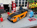 Jada 映画 ワイルドスピード ダイキャストミニカー 1/32スケール (ハン マツダ RX-7 ヴェイルサイド オレンジ&ブラック) アメリカン雑貨 アメリ...