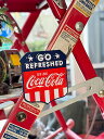 コカ・コーラ シールドシェイプ エンボス マグネット アメリカン雑貨 アメリカ雑貨 コカコーラグッズ おしゃれ ショップインテリア