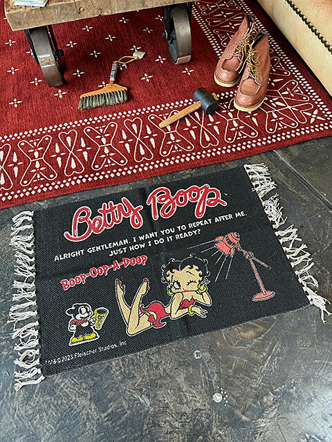 ベティ・ブープ　コットンマット　70cm　レギュラーサイズ　（ムービースターベティ）　アメリカン雑貨 ...