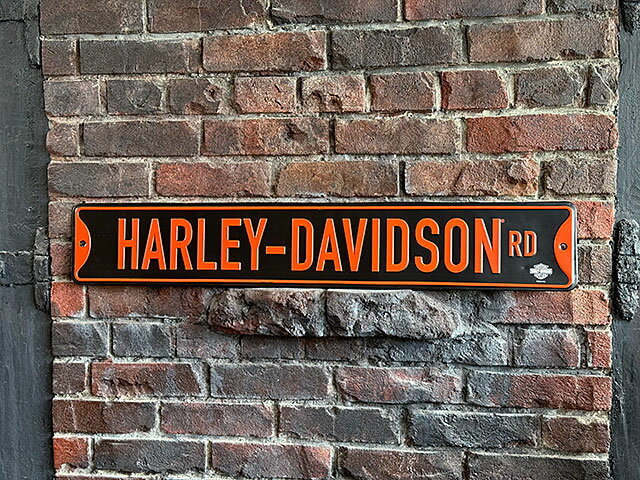 ハーレーダビッドソン　オフィシャル　ストリートサイン　（HARLEY-DAVIDSON RD）　看板 ...
