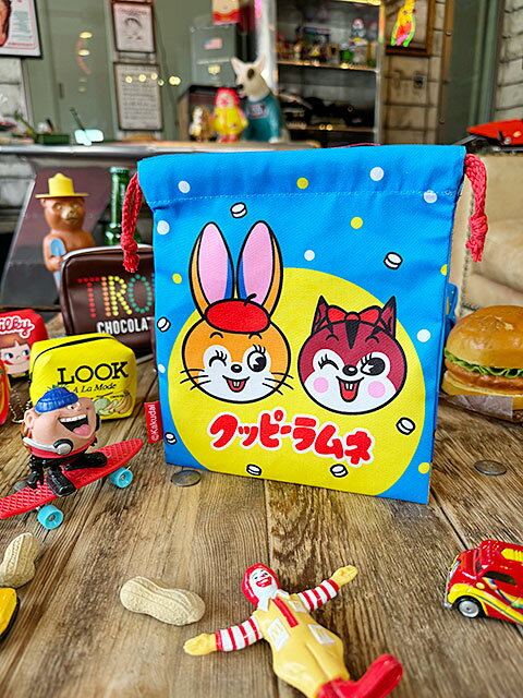 駄菓子屋シリーズ　お菓子のキンチャク袋　（クッピーラムネ）　オフィシャルグッ...