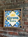 コロナ フレームアート (Corona Extra Watercolor) アメリカン雑貨 アメリカ雑貨 グッズ おしゃれ パブグッズ バーグッズ 自宅バー