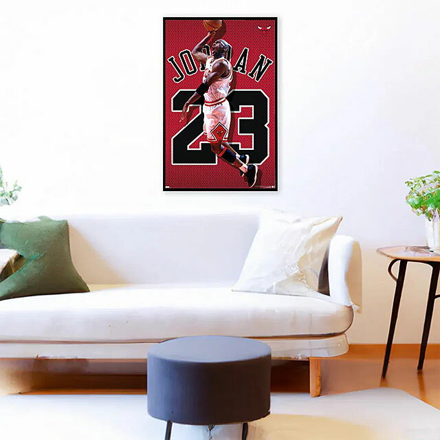 NBA　シカゴ・ブルズ　マイケル・ジョーダン　オフィシャル　ポスター　公式グッズ　※フレームは付属しません　アメリカン雑貨　アメリカ雑貨　グッズ　おしゃれ　ショップインテリア　バスケットボール
