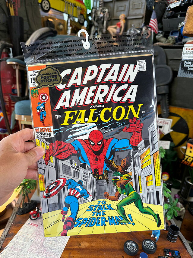 マーベル スパイダーマン ポスターステッカー アメリカン雑貨 アメリカ雑貨 映画グッズ おしゃれ MARVEL マーヴェル アベンジャーズ