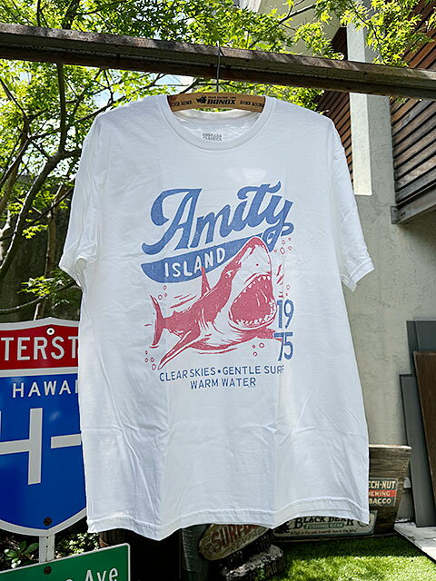 映画 ジョーズ オフィシャル Tシャツ アミティアイランド 公式グッズ アメリカン雑貨 アメリカ雑貨 映画グッズ アメカジ カジュアル おしゃれ かっこいい 半袖