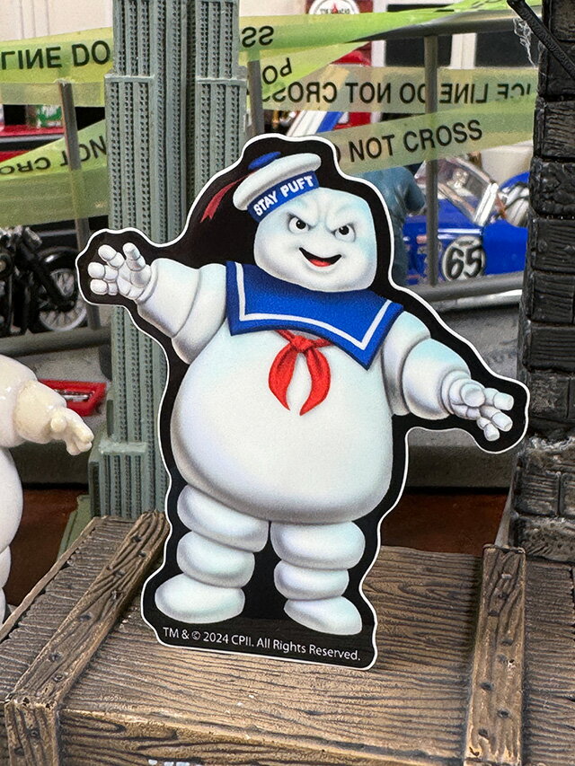 映画　ゴーストバスターズ　オフィシャル　ステッカー　（マシュマロマン/怒り顔）　アメリカン雑貨　アメリカ雑貨　映画グッズ　おしゃれ　ショップインテリア　シール　デカール