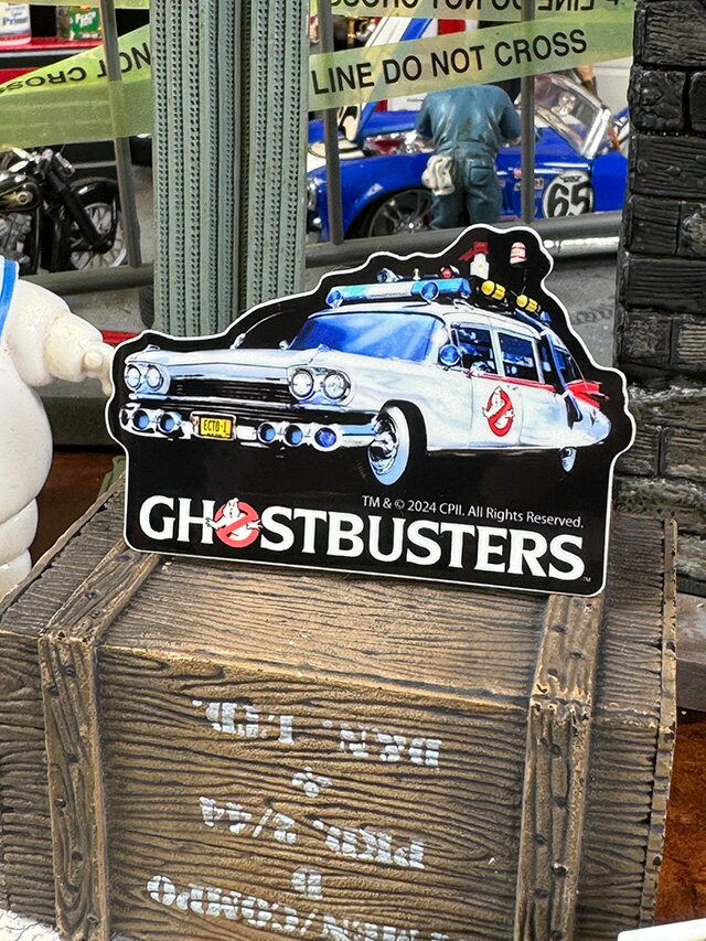 映画　ゴーストバスターズ　オフィシャル　ステッカー　（ECTO-1）　アメリカン雑貨　アメリカ雑貨　映画グッズ　おしゃれ　ショップインテリア　シール　デカール