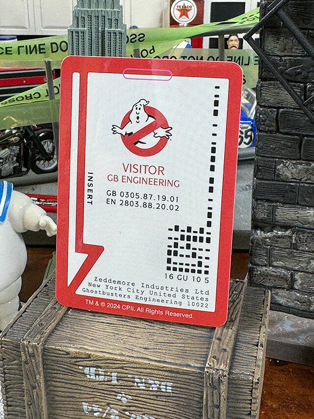 映画　ゴーストバスターズ　オフィシャル　ステッカー　（ビジターパス）　アメリカン雑貨　アメリカ雑貨　映画グッズ　おしゃれ　ショップインテリア　シール　デカール