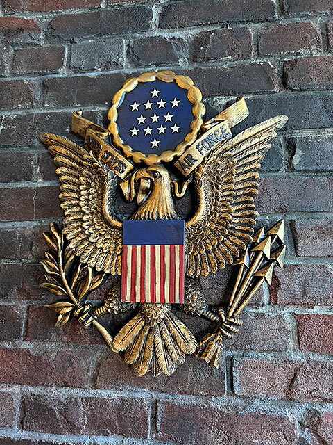 U.S.エアフォース　エンブレム　ウォールディスプレイ　高さ47cm　ミリタリー　アメリカン雑貨　アメリ..