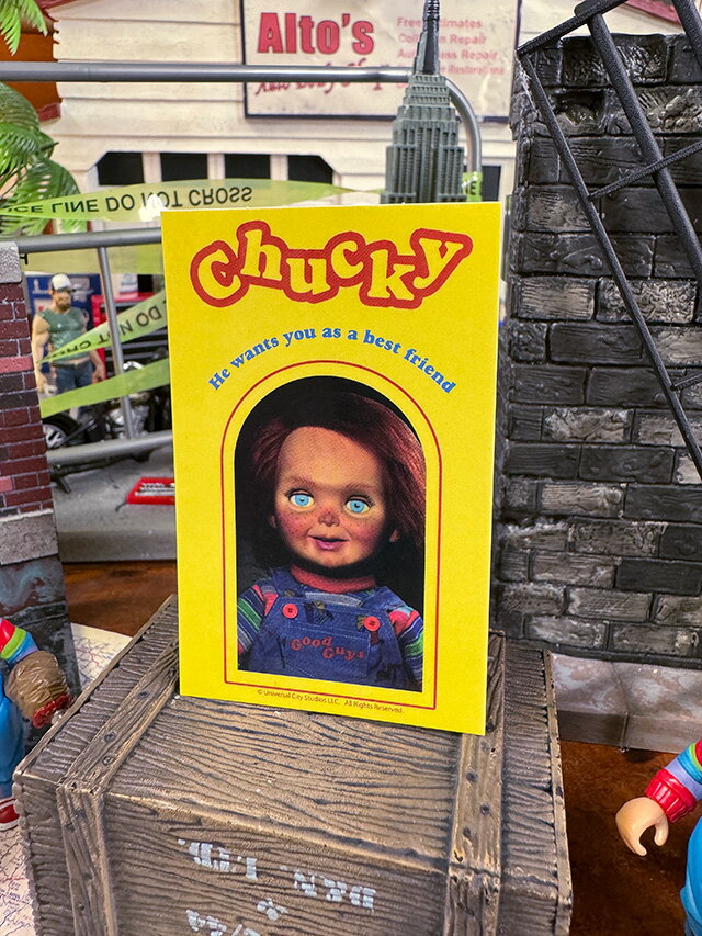 映画　チャイルドプレイ　チャッキー　オフィシャル　ステッカー　（グッドガイ）　アメリカン雑貨　アメリカ雑貨　映画グッズ　おしゃれ　ショップインテリア　シール　デカール