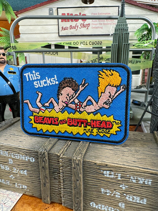 ビーバス＆バットヘッド　オフィシャル　ヴィンテージ　ワッペン　（スイミング） MTV　アメリカン雑貨..