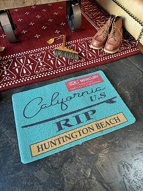 マーキュリー PVCガレージマット 60cm （HUNTINGTON BEACH） アメリカン雑貨 アメリカ雑貨 ハワイアン雑貨 ハワイ雑貨 ハワイグッズ ハワイアングッズ おしゃれ ショップインテリア