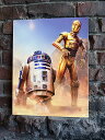 スターウォーズ R2-D2 & C-3PO ブリキ看板 アメリカン雑貨 アメリカ雑貨 グッズ 映画おしゃれ ショップインテリア