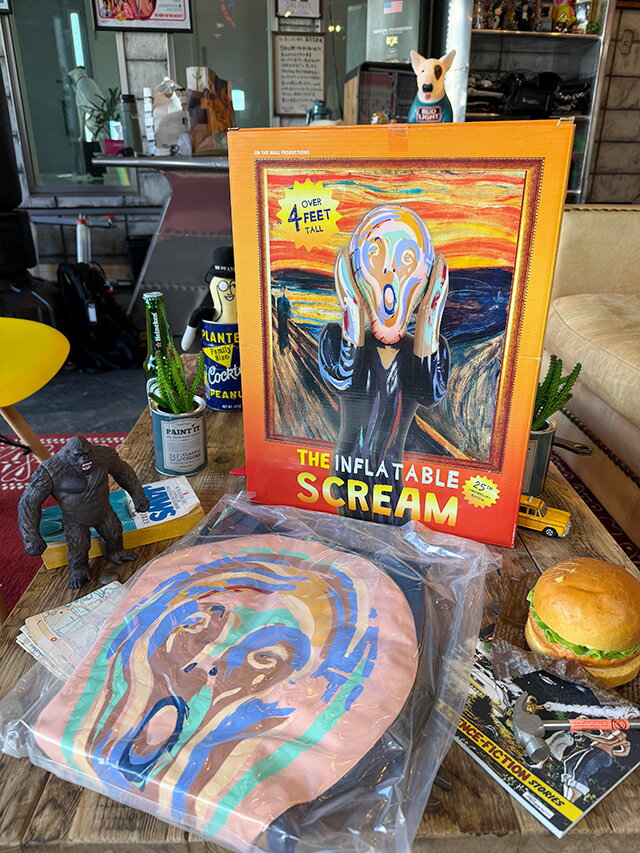 巨大ムンク　叫び　インフレータブル　120cm　アメリカン雑貨　アメリカ雑貨　ジョークグッズ　ジョーク雑貨　おもしろ　プレゼント　ギフト　おしゃれ　ショップインテリア