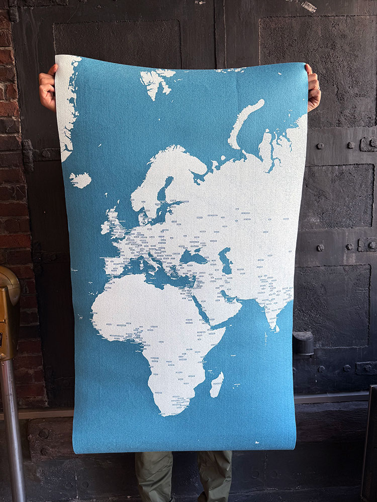 2mある巨大なフェルト製の世界地図　ピン　ワールド　PIN WORLD MAP　（3BOXセット...