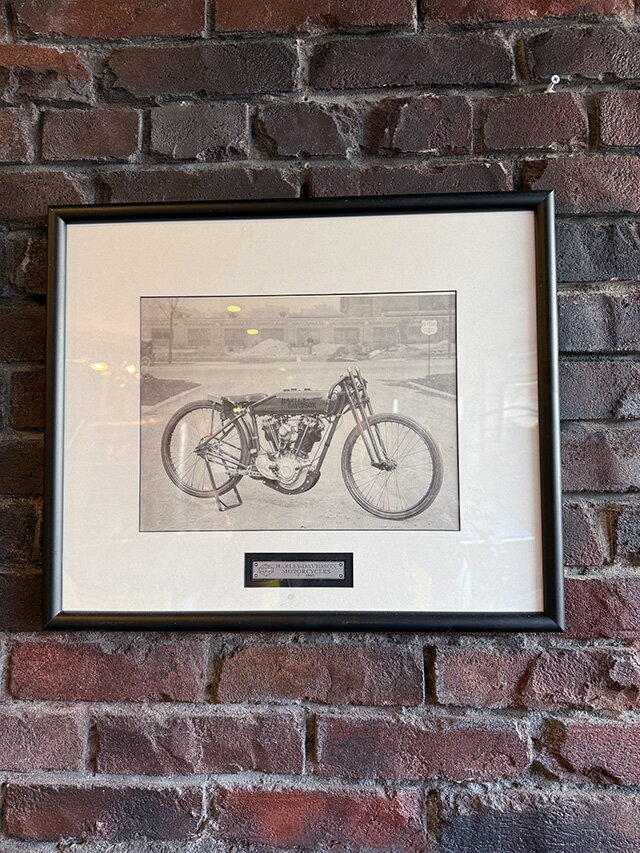ハーレーダビッドソン モノクロアート ヴィンテージ フレームアート (TYPE1) アメリカン雑貨 アメリカ雑貨 グッズ おしゃれ かっこいい ガレージ雑貨 ガ...