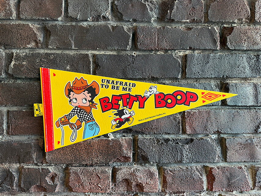 アドバタイジングキャラクター　ペナント　（ベティ・ブープ/カウガール）　アメリカン雑貨　アメリカ..