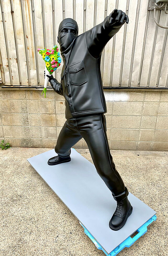 即納 巨大オブジェ 160cm バンクシー オ...の紹介画像3