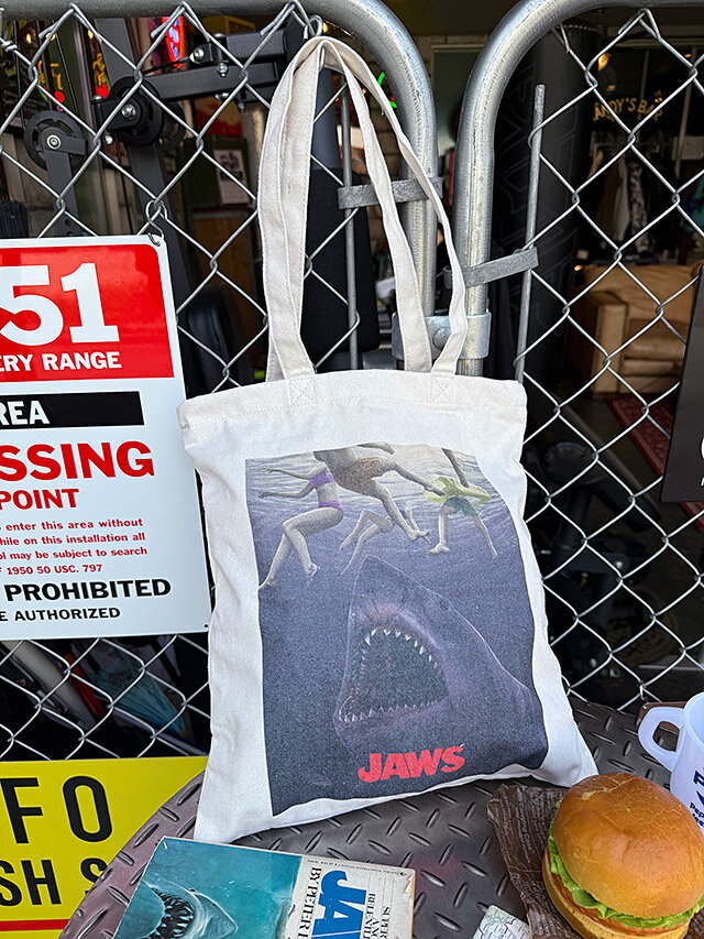 映画　ジョーズ　オフィシャル　トートバッグ　（アンダーザウォーター）　アメリカン雑貨　アメリカ雑..