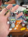 トムとジェリー PVCフィギュア キーホルダー (ペアー) アメリカン雑貨 アメリカ雑貨 キャラクターグッズ キャラグッズ アメキャラ おしゃれ ショップインテリア