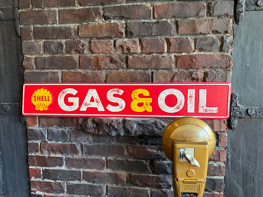 シェル　ガス＆オイル　エンボス　ティンサイン　ブリキ看板　アメリカン雑貨　アメリカ雑貨　グッズ　..