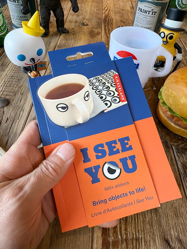 キッカーランド 500個の目玉シールを収録 アイ・シー・ユー ステッカーブック I See You Sticker Book アメリカン雑貨 アメリカ雑貨 ジョ...