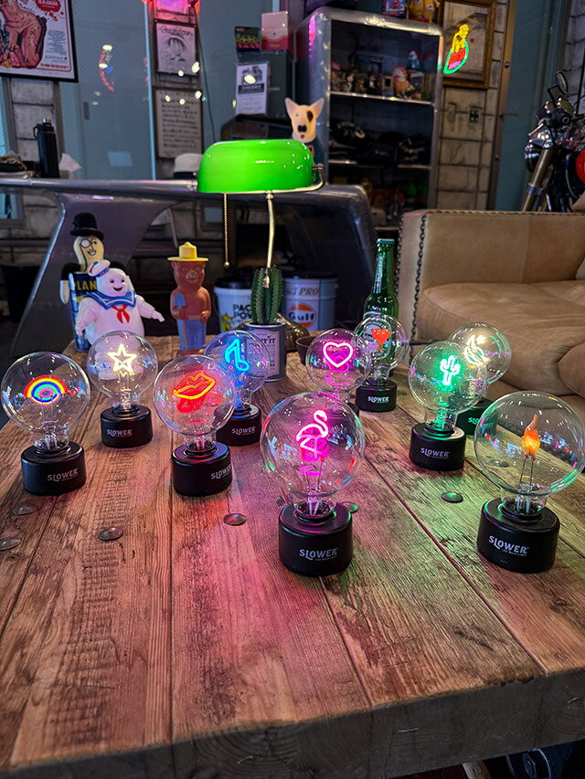 LED　バルブライト　（フラミンゴ）　単四電池＆USB電源の両方対応　アメリカン雑貨　アメリカ雑貨　グッズ　ライト　　ランプ　照明　間接照明　ライティンググッズ　おしゃれ　ショップインテリアの商品画像 2