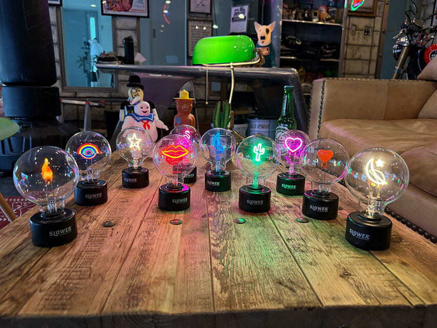 LED　バルブライト　（全10種コンプリートセット）　単四電池＆USB電源の両方対応　アメリカン雑貨 ...